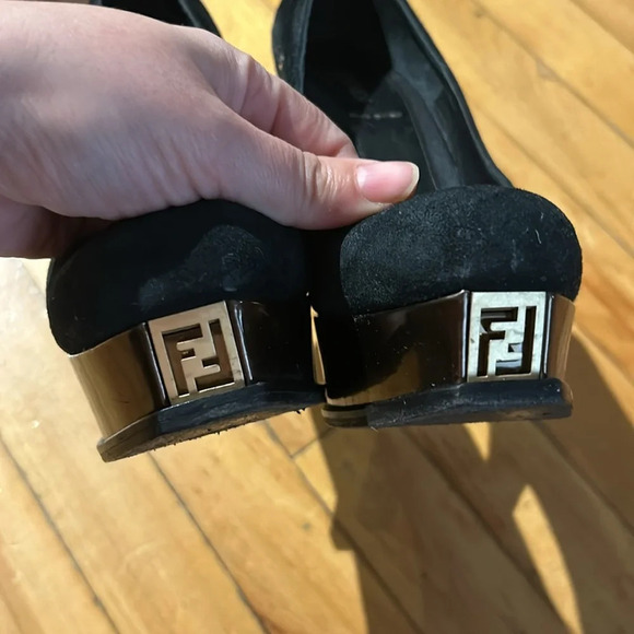 Platform suede Fendi pumps - Picture 5 of 8